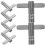 6St Rvs Drum Keys Set Professionele Drumstem Sleutels Zilverkleurig 9