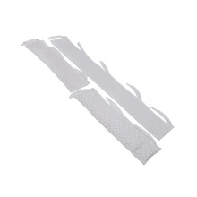 Baby Bed Rail Bumper Set – Bubble Velvet Soft Edge Protectors, White