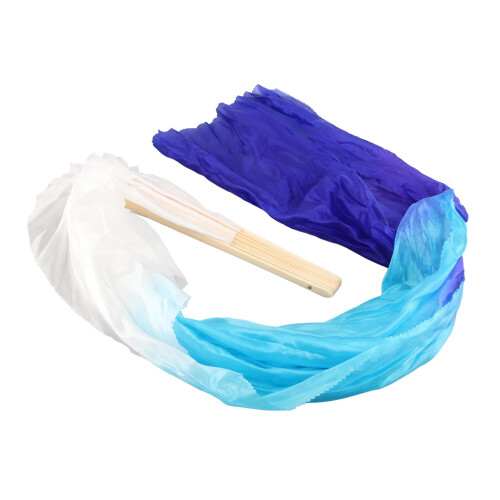1 Pair Long Dance Fan Soft Beautiful Classical 1