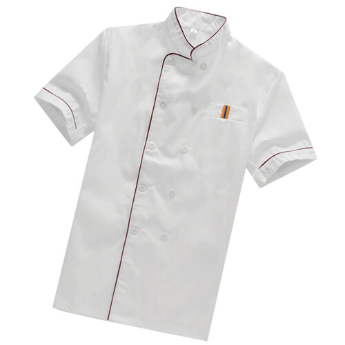 Man Formele Kleding Met Korte Mouwen Wit