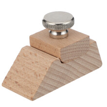 1St Beige Houten Schuurblok Voor Handwerk Polijsten En Leerbewerking
