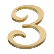 1Pc Golden Number Plaque for Door Mailbox Decor