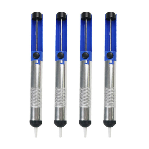 4St Compacte Hand Desoldeerpomp Met Anti-Slip ABS Aluminium