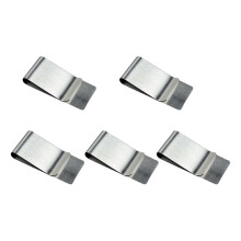 10St Duurzame Rvs Geldklip Zilver Sleek Design Portemonnee