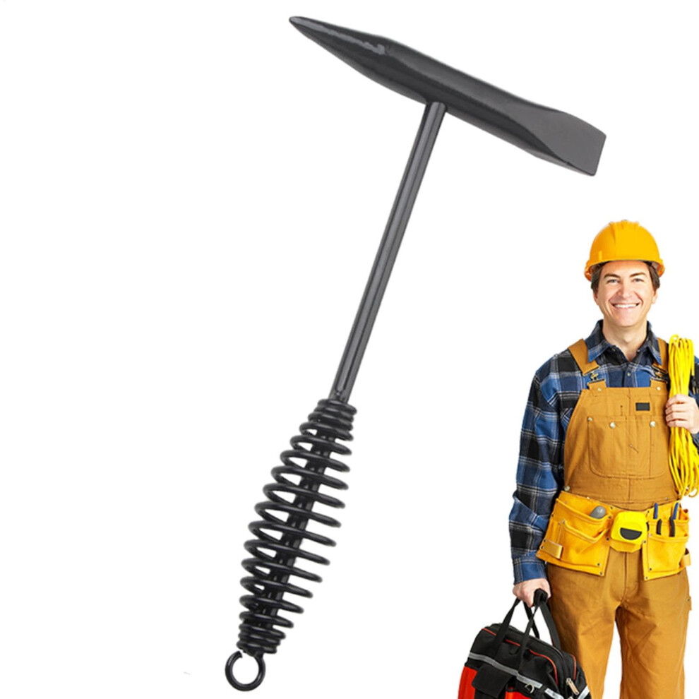 Slag Removal Hammer Chisel Welding Hammer 500g Chipping Hammer Tool with Coil Spring Handle for Efficient Welding-image-OPC-PKD7TJ6-NEW