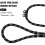 Retriever Leash with Pull Stop 1.6m Robust Dog Leash Training Leash Nylon Reflective Adjustable Leash with Foam Double Handle for Small Medium & Large 7