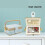 Sewing Organizer Bag Light Green Storage Container for Needles, Threads, and Accessories, Durable Sewing Basket 2