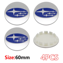 ABS 60mm Wheel Center Cover Wheel Hub Center Integrated Cover Logo For Subaru WRX BRZ DRL XV STI Outback Legacy Forester Impreza