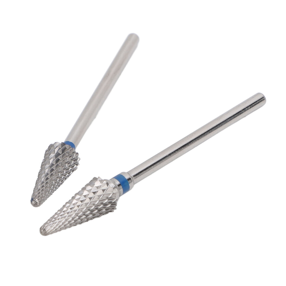 2pcs Cone Shaped Tungsten Nail Drill Bits Tapered Design for Pedicure 151 154