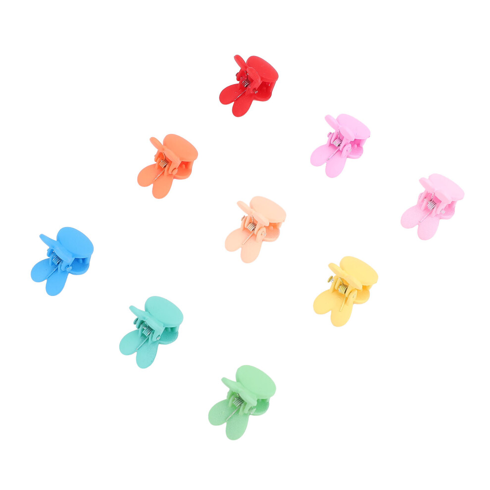 100pcs Colorful Mini Bunny Hair Clips with Strong Hold, Cute Rabbit Hair Accessories