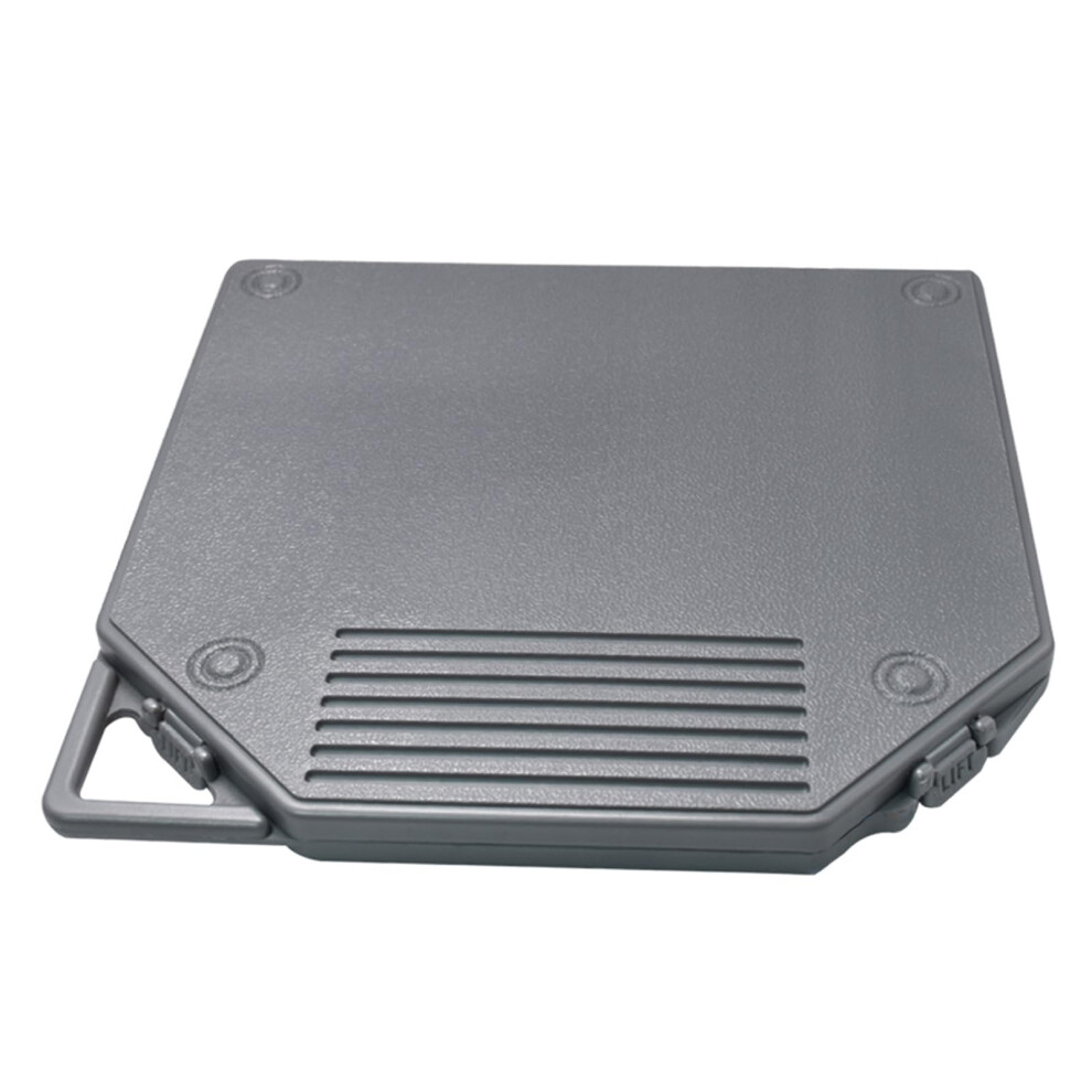 10 Inch Tape Reel Storage Box - Protective Case For Audio Tapes And Empty Reels With Secure Hold Design Gray 6038364204257