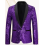 (M)Mens Sequin Glitter Wedding Party Shawl Collar Blazer Jacket 1