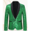 (M)Mens Sequin Glitter Wedding Party Shawl Collar Blazer Jacket 1