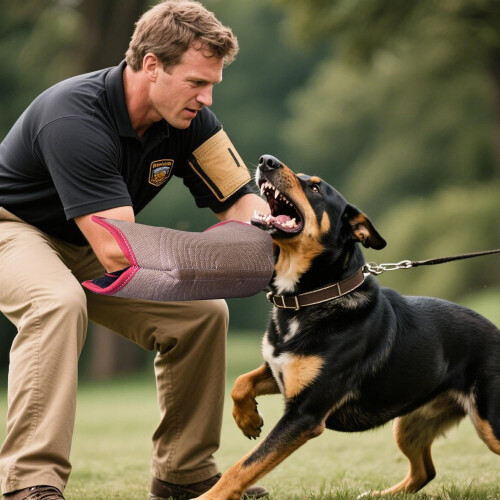 Bite Pillow Dog Training - Aggressive Interactive Tug Pillow for German Shepherds, Arm Bite Sleeve, Triangular Design 1