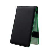 Professional Portable Golf Scorebook PU Leather Cover Compact Durable Score Recording Notebook for Outdoor Golfers
