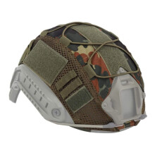 Helmet Cover Mesh Helmet Cover for Outdoor Airsoft Paintball Gear, Camouflage Fast-Drying Mesh, Adjustable Size