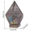 Battery Bohemian Mosaic Starry Sky Floor Projections Lamp Table Bedside Light 12