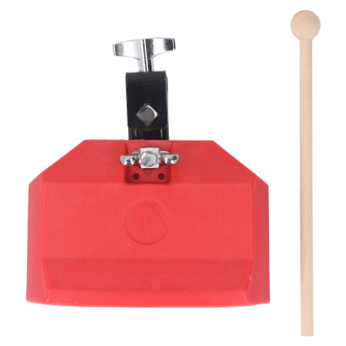 Hard Plastic Jam Block Percussion Drum with Stand, 8 inch, Multi-Color 2