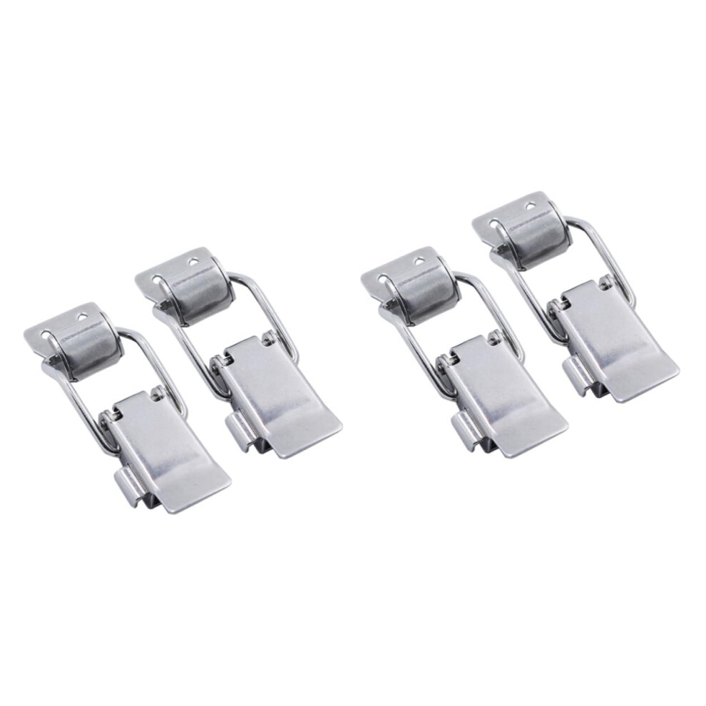 4pcs Stainless Steel Toggle Latch Clamps Heavy Duty Lever Latches for Woodworking, Outdoor Use, 4 Inch Size-image-OPC-PKD7ZFJ-NEW