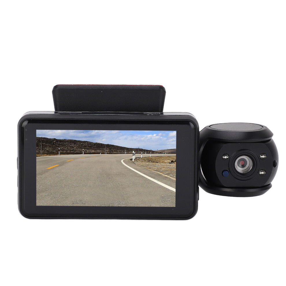 3 Channel 1080P Dash Cam, 3.0" Ips Screen, Ir Night Vision 8781347631523