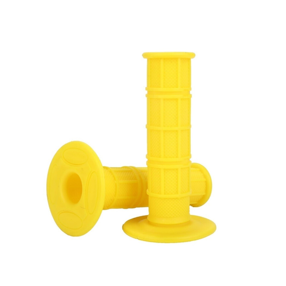 Handlebar Grips 22Mm 24Mm Universal For Motorbike Motorcycle Compatible With Yamaha Honda Suzuki Dirt Pit Bike Yellow 6038364205148