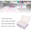 Sewing Tool Basket Double Layer Portable Needlework Organizer with Removable Tray for Thread Scissors and Accessories 2