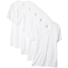 Hanes Herren 5er-Pack ComfortSoft T-Shirt mit V-Ausschnitt Wei Medium