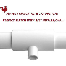 Chicken Waterer Cups, Pack Of 4 Chicken Waterer Pvc Tee Fittings