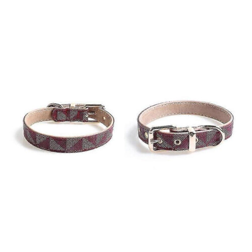 Basic Classic Luxury Padded Leather Dog Collar - Rust Proof Brass Lock for Large Medium Pets 2