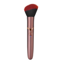 Golden Red Dual Use Electric Massager Brush, 10 Speed, Heating, 150mAh