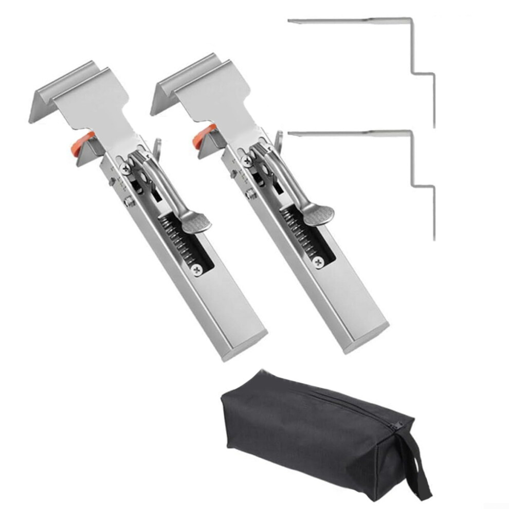 Adjustable Drawer Installation Clamp Stainless Steel 2Mm Fixing Clips With One-Click Locking For Woodworking Projects 6447073515804