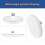 LED-UFO-Lichtkopf 115 mm 18 W Weiß E27 5