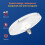 LED-UFO-Lichtkopf 115 mm 18 W Weiß E27 2