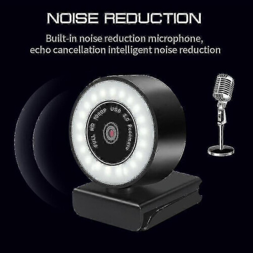 2k Fixed Focus-hd Webcam with Microphone Led Web Camera for Computer Pc Video Recording Webcam 2