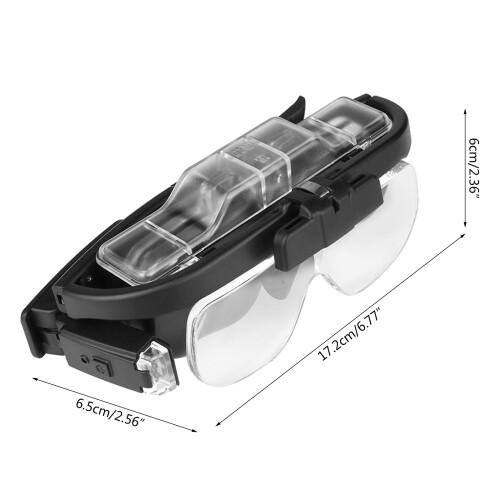 Folding Magnifying Glass Clip-On Precise Magnifier Flip Loupe 2