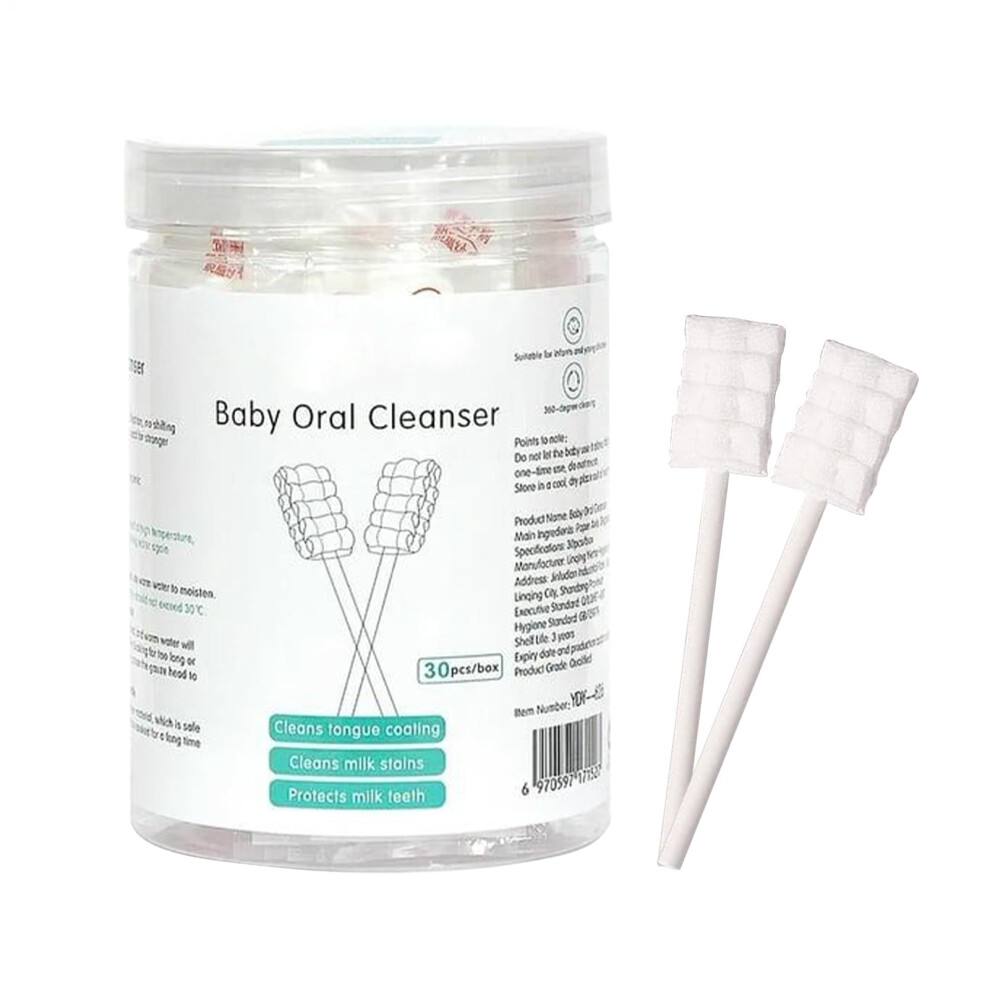 Tongue Cleaner Baby - Soft Gauze Brush and Gum Care Stick for Toddler Oral Hygiene and Tooth Cleaning