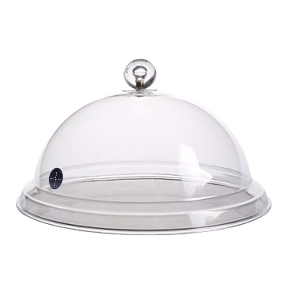 Smoking Gun Acrylic Dome Food Cover 26cm for Plates, Bowls, Glasses - Smoke Infuser Cloche Accessory, 16/21.5/31.5cm Options