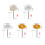 5PCS Cloth Felt Grinding Sanding for Mini-Beige handle 2.35mm 3