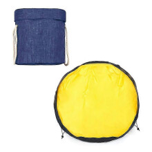 Kids Toy Portable Bucket Play Storage Drawstring Organizer Mat-navy Blue