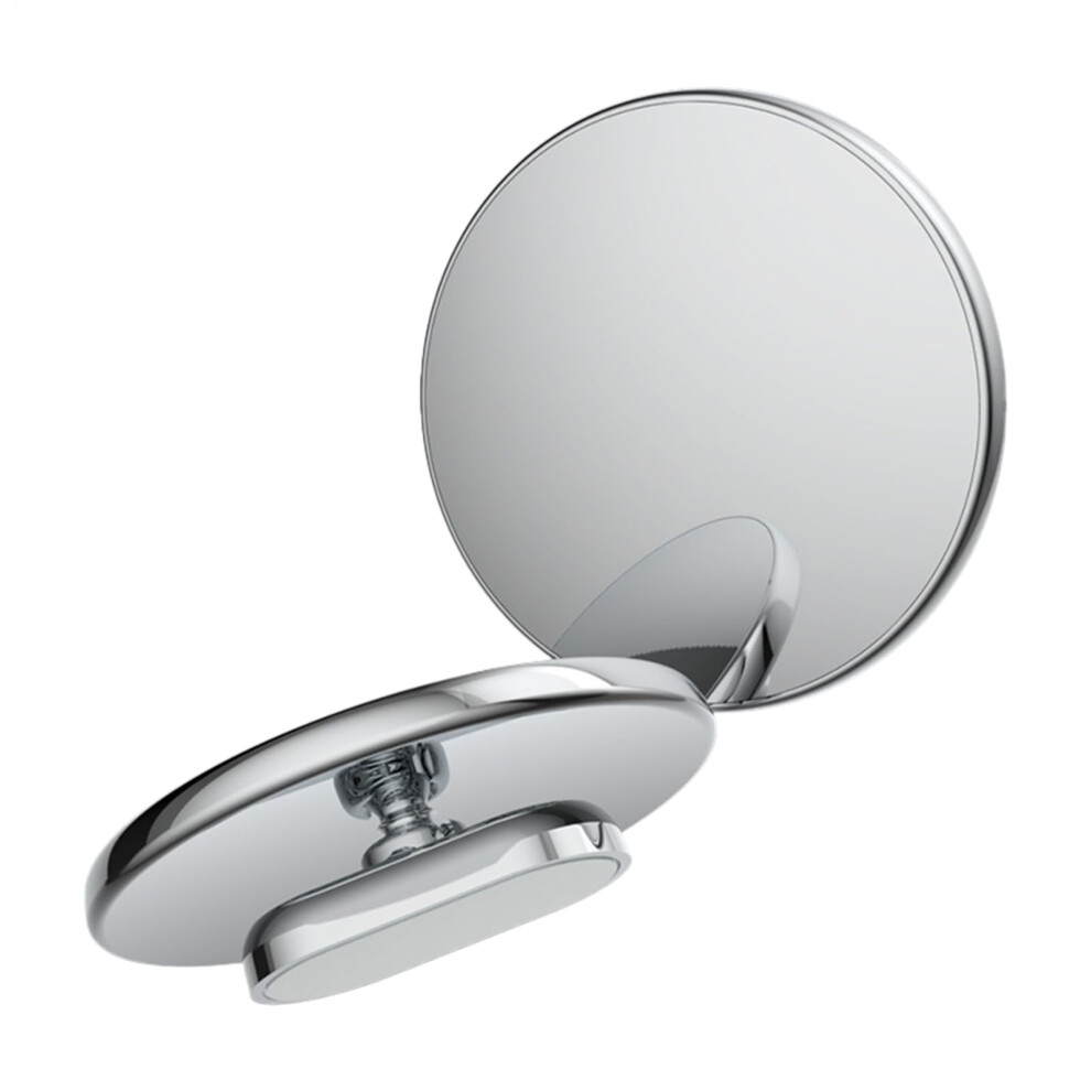 Convex Mirror - Frameless Blind Spot Rear View Mirror For Cars, Heart-Shaped Adjustable Wide Angle Side Mirror Silver 6447073516368