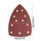 Polishing Sanding Sandpaper Self-adhesive Triangle Delta-50Pcs 3