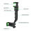Green 360 Rotation Adjustable Phone Holder Car Rearview Mirror Mount Multifunction 9