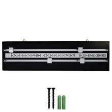 Billiard Scoreboard Wall Mounted Pool Game Scorer Black Durable Design for Clubs and Home Use