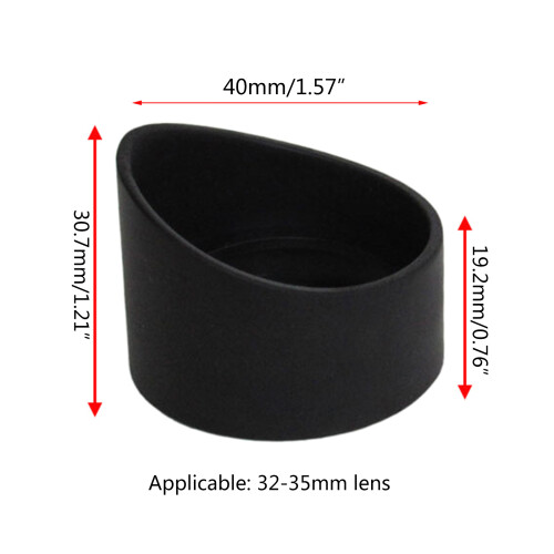Microscope Eyepiece cup 2Pcs Rubber Eyepiece Cover Guards-M 1