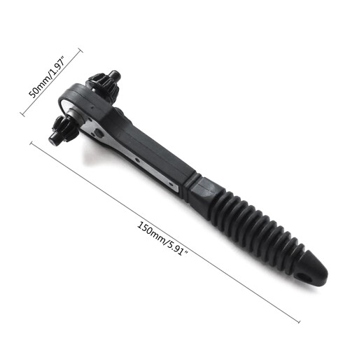 2 in 1 Drill Chuck Key Wrench Multi-function Hand Drill Key 2