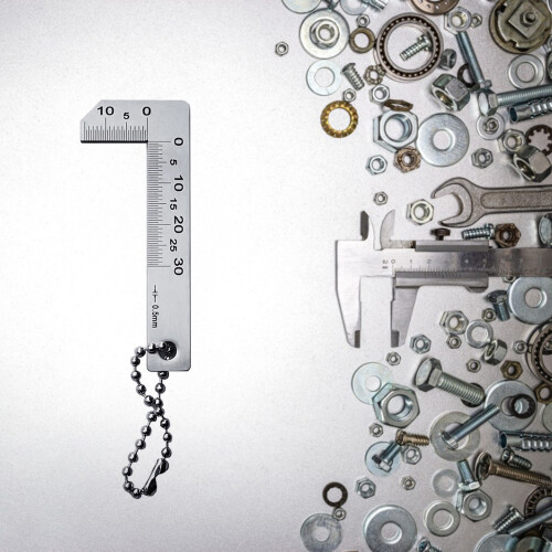 0-30mm Chamfer Gauge Stainless Chamfered Ruler 0.5mm Scale 1