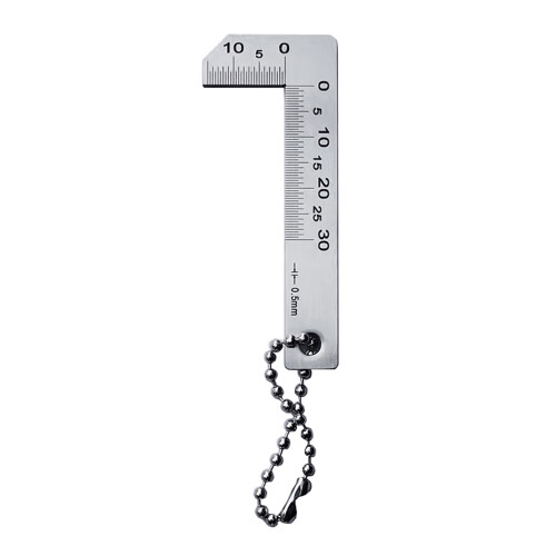 0-30mm Chamfer Gauge Stainless Chamfered Ruler 0.5mm Scale
