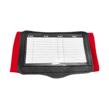 Playbook Wristband Bracer for Football and Rugby Practice, Adjustable Size, Durable Material, Black Color
