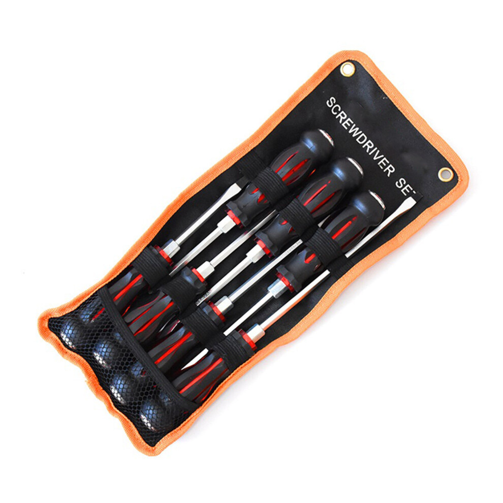 Professional 7Pcs Screwdriver Screw Driver Tool Set With-Red 7754000089994