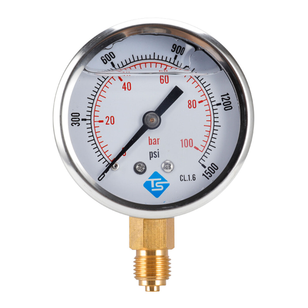 0-100 Bar 0-1500 Psi Vacuum Pressure Gauge Glycerine Filled 7754000089949